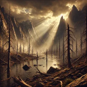 5. Sular onuncu aya kadar sürekli azaldı. Onuncu ayın birinci günü dağların dorukları göründü.