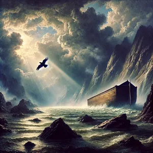 7. Kuruyup kurumadığını anlamak için bir karga saldı. Karga, sular kuruyuncaya kadar uçup durdu.