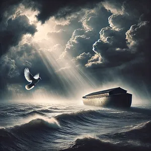 8. Suların yeryüzünden çekilip çekilmediğini anlamak için Nuh bir de güvercin saldı.